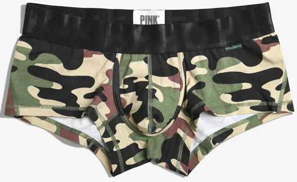 Camo Green Новинка, мужские трусы-боксеры розового героя, модные мужские трусы с камуфляжным принтом, повседневные шорты с мешочком, сумки высокого качества 807 - Цвет: Camo Green