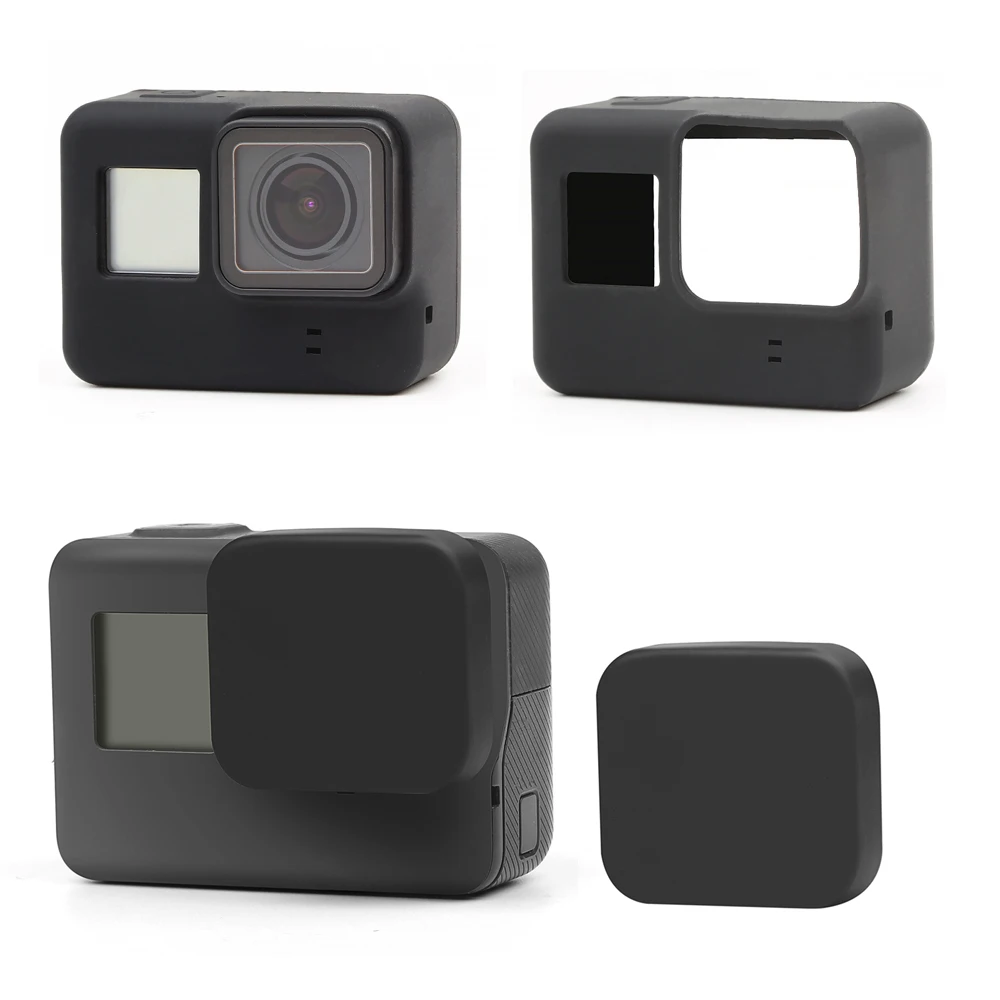 CNC алюминиевый сплав клетка аксессуары набор для GoPro Hero 7 6 5 Черный Защитный корпус