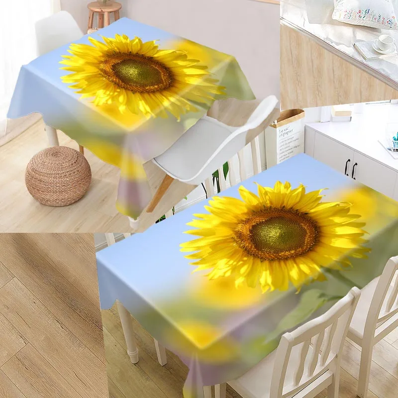 Скатерть из ткани Оксфорд прямоугольная Водонепроницаемая маслостойкая с