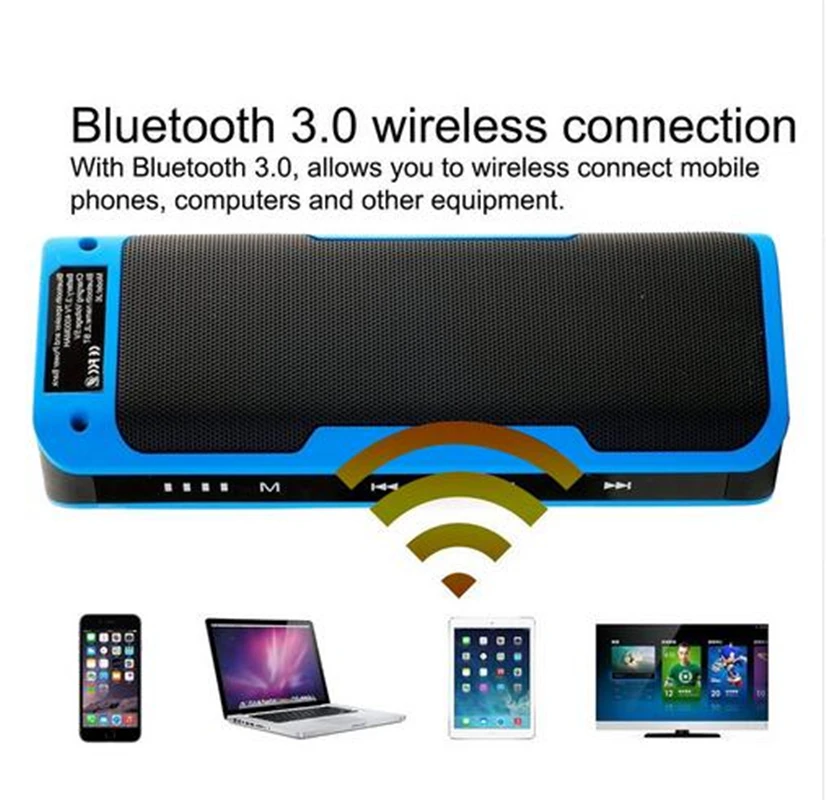 Ssdfly BT J6 Мини Bluetooth стерео портативный динамик звуковая коробка Mp3 сенсорный с fm