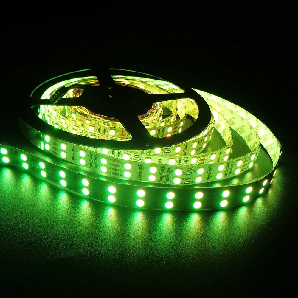 Лента Светодиодная гибкая двухрядная SMD RGB с 44 кнопками 12 в пост. Тока 5 м/лот |