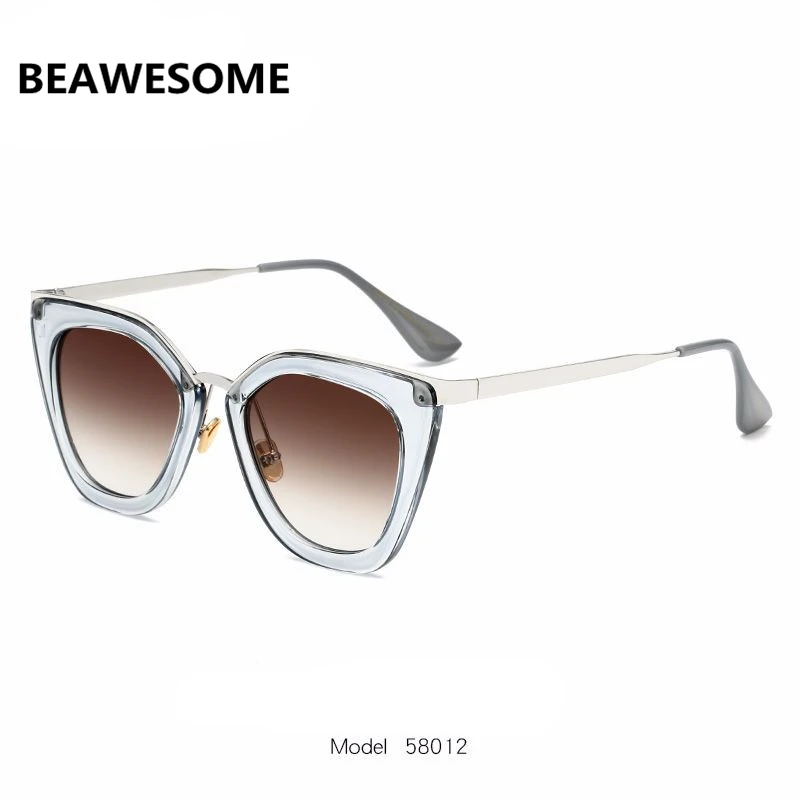 

2018 New Women Sunglass Fashion Sun Glasses cat eye Sunglasses Women Brand Designer Driving Oculos 58012