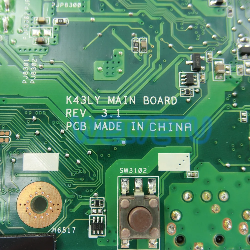 Материнская плата для ноутбука K43LY HD7470 1G ASUS K84HR X84HR K84LY материнская Rev 3 0/Rev 1 100%