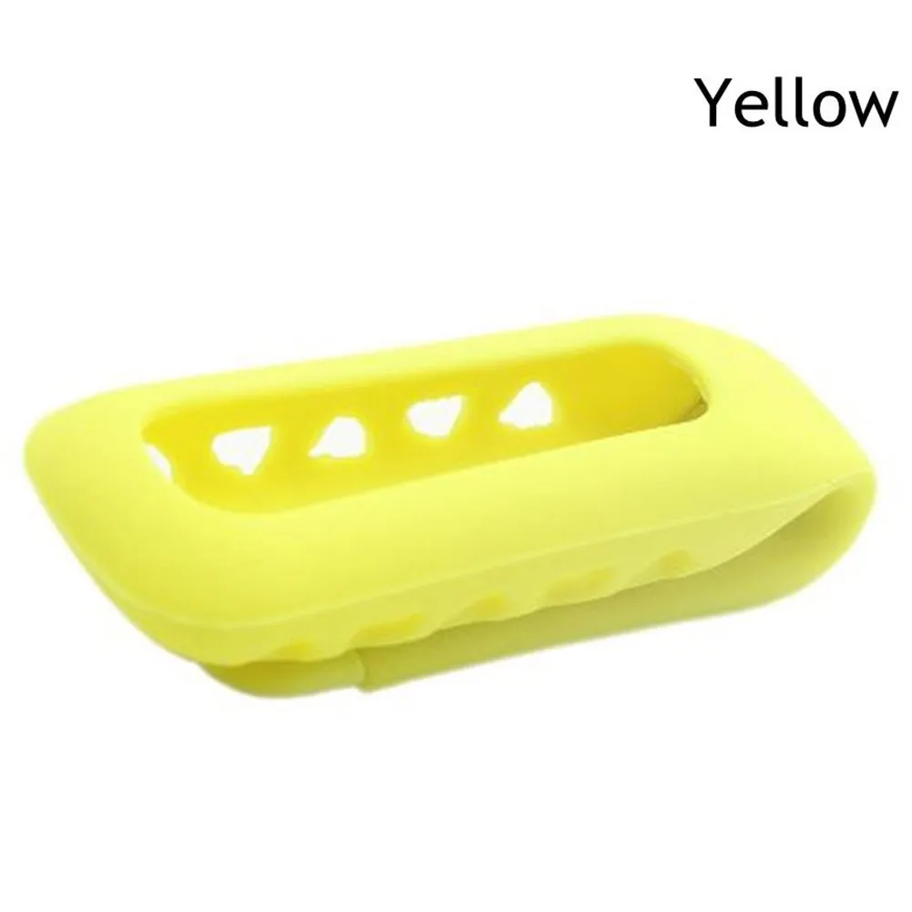 Yellow Цветной силиконовый резиновый сменный чехол с зажимом и держателем на ремне, индивидуальная Защитная крышка для Fitbit One Smart Tracker - Цвет: Yellow
