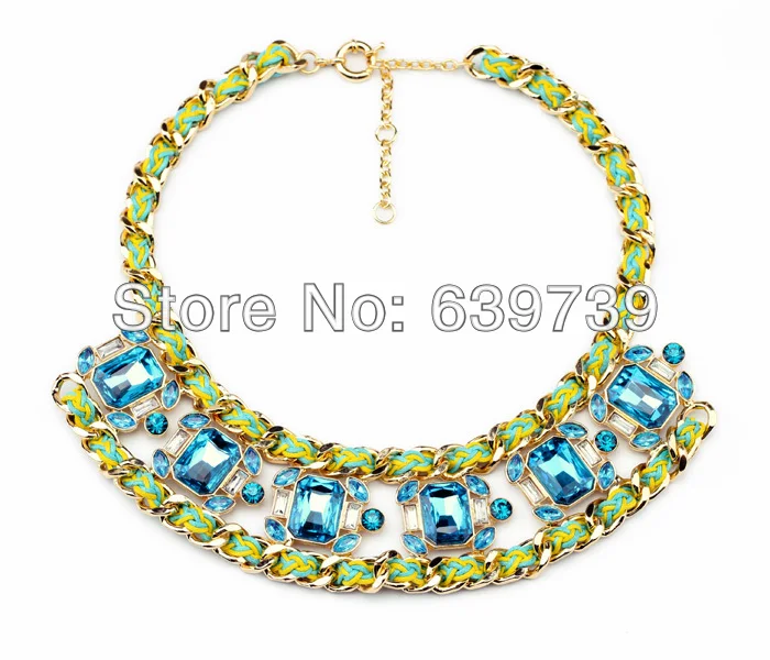 Ожерелье из зеленой ткани в форме круга для летнего дня по оптовой цене |