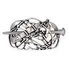 Заколки для волос Vikings с драконом, металлические заколки-пряжки, винтажные аксессуары для волос