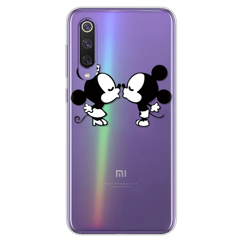 minimiqi Мультяшный чехол для телефона s для Coque Xiaomi Mi 9 прозрачный милый подарок для пары Мягкая силиконовая задняя накладка из ТПУ чехол для Xiaomi Mi 9 SE чехол Capa - Цвет: minimiqi