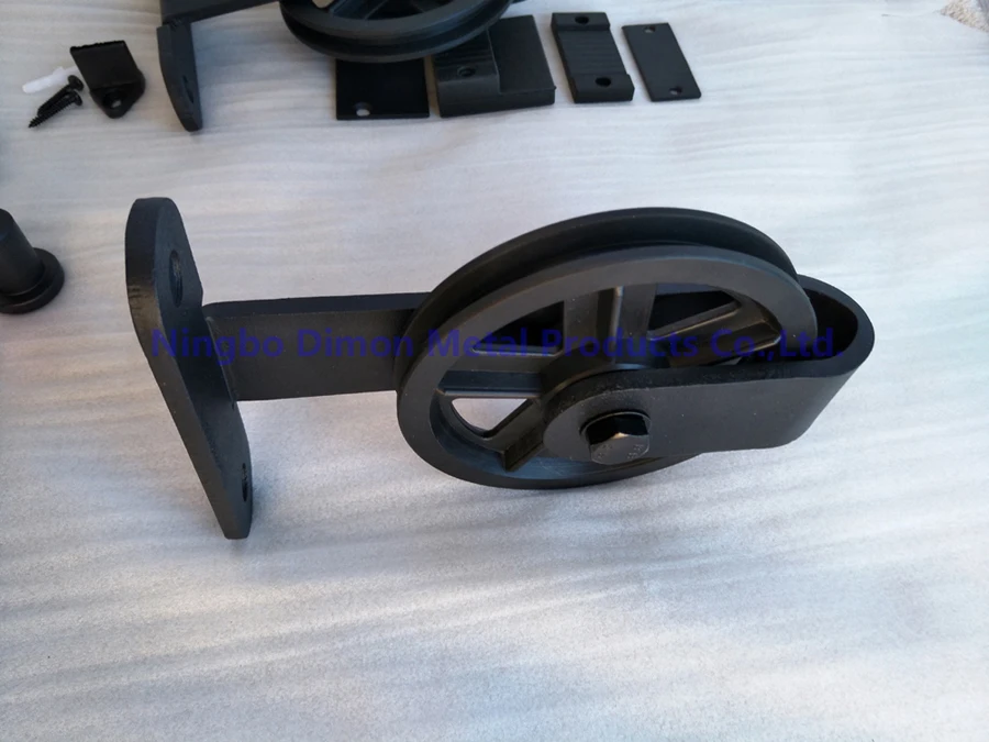 Бесплатная доставка Dimon большое колесо деревянная раздвижная дверь