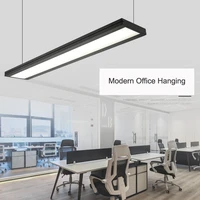 dynasty office led light modern linear pendant lamp hanging bar droplight for conference room study home decorative fixture