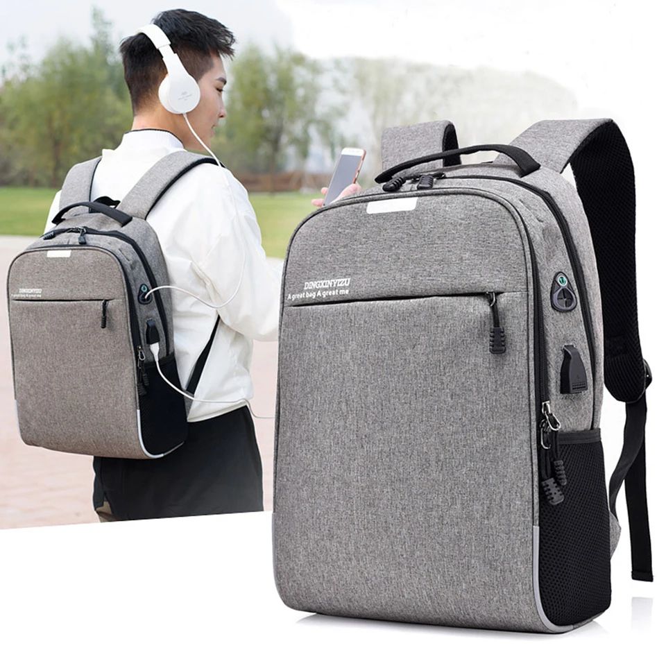 Рюкзак с защитой от кражи Mochila мужской студенческий рюкзак школьный для