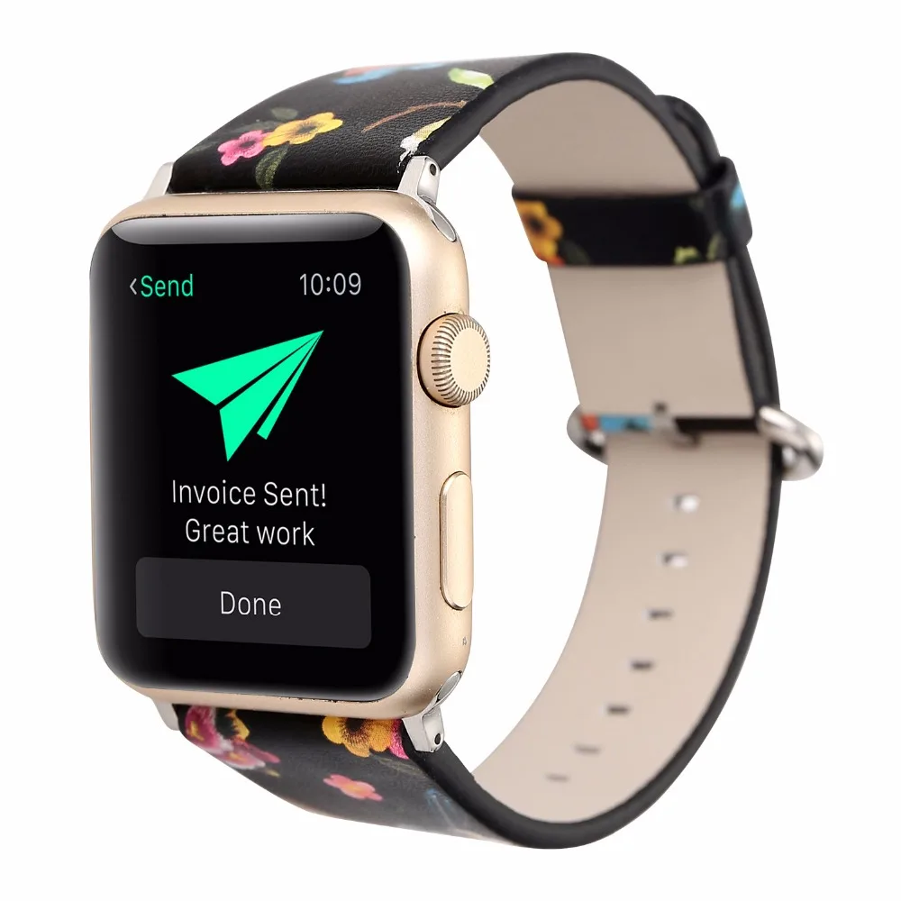 Фото Ремешок для часов Apple Watch из натуральной кожи 38/42 мм сменный ремешок с застежкой Ремешок для часов Apple Watch из натуральной кожи 38/42 мм сменный ремешок с застежкой