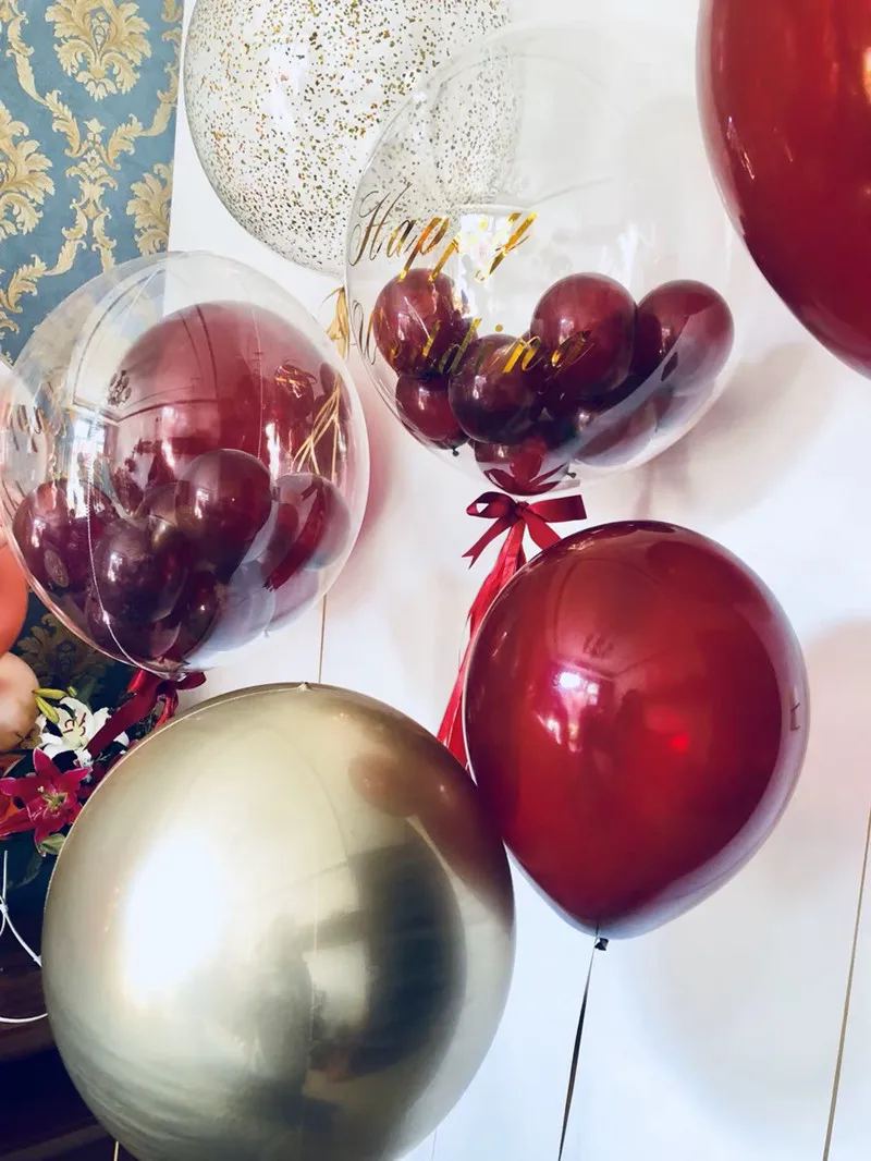 DIY украшения для свадьбы дня рождения воздушные шары гелиевые светящиеся Бобо