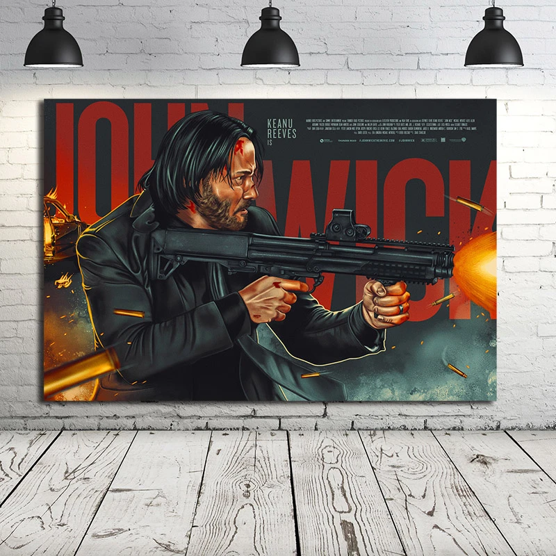 Декоративные картины John печать постеров фильмов настенные для гостиной домашний