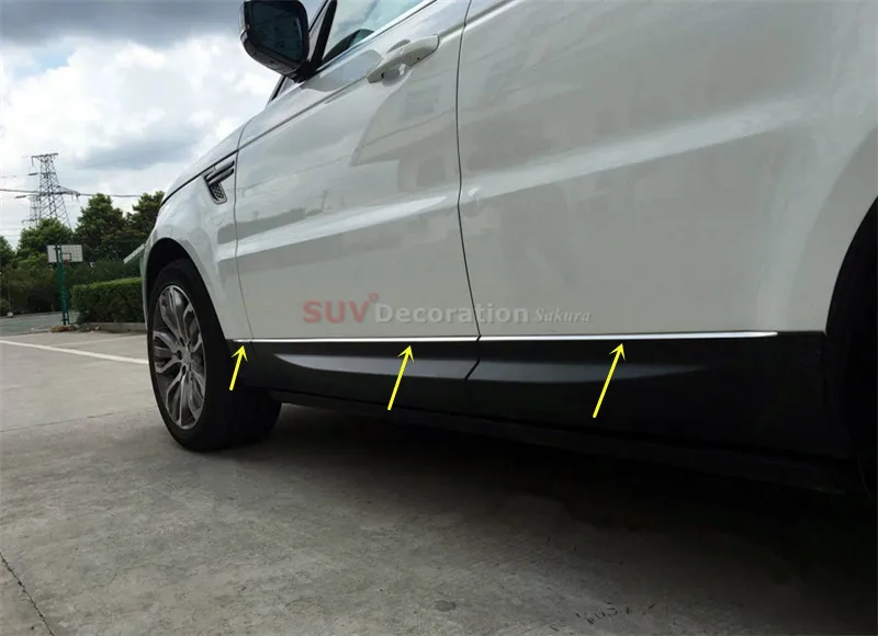 Для Ленд Ровер Range Rover Sport (Land 2014 2017 нержавеющая Хром Корпус автомобильной двери