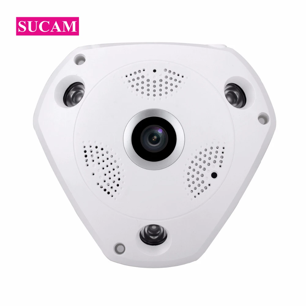 Купольная IP-камера видеонаблюдения с широким углом обзора 2 МП и 180 градусов 1920*1080P