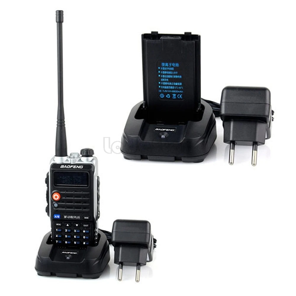Рация Baofeng UV B2 Plus 2 шт. оригинальная Двухдиапазонная УКВ/УВЧ 8 Вт 128 каналов