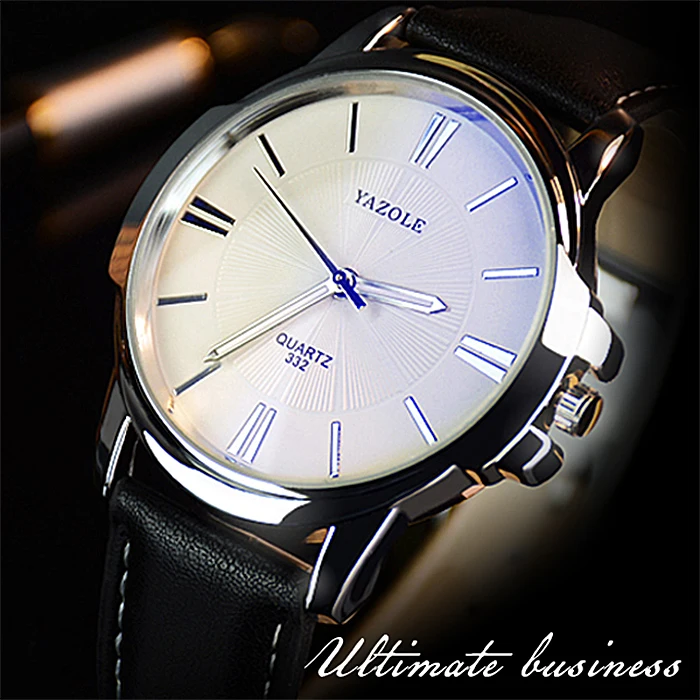 2018 наручные мужские часы Yazole кварцевые Лидирующий бренд роскошные известные