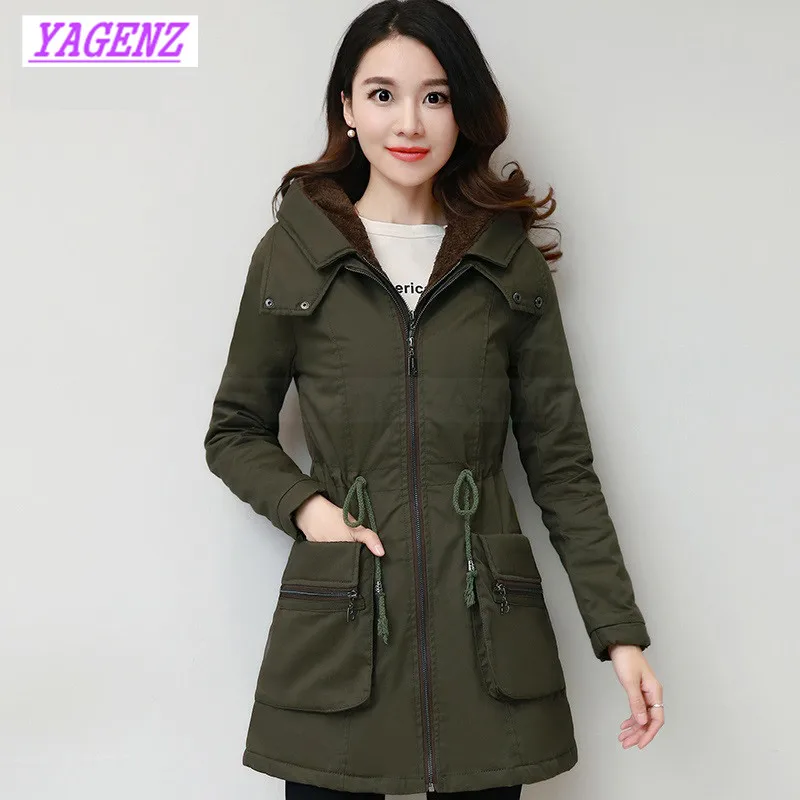 Женская зимняя длинная куртка с капюшоном B320|cotton jacket|cotton down jacketjacket women slim |