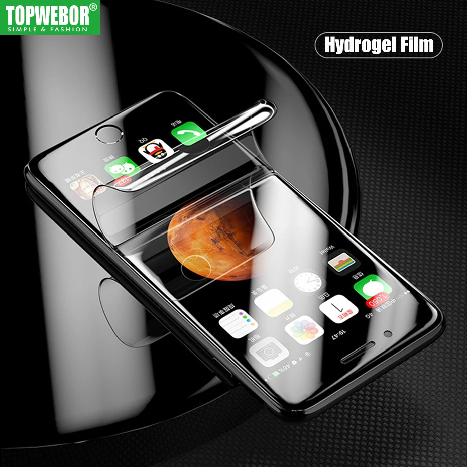 3D мягкие изогнутые Экран протектор для iphone 6 6s 7 8 Plus X Мягкий Полный Защитная