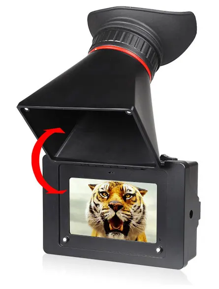 Электронный видоискатель Feelworld S350 3," HD 800x480 ЖК-дисплей 3g SDI HDMI вход EVF 2X увеличение для DSLR видеокамеры