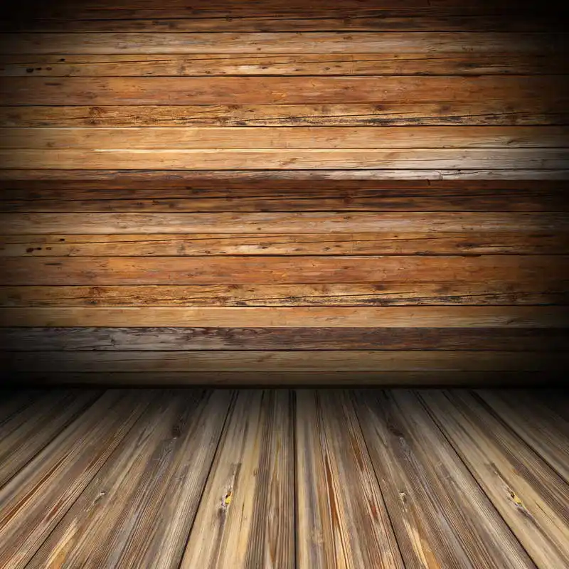 

5x7ft Horizontal Wood Wall Wooden Floor Washable One Piece No Wrinkle Banner Photo Studio Background Backdrop Polyester Fabric