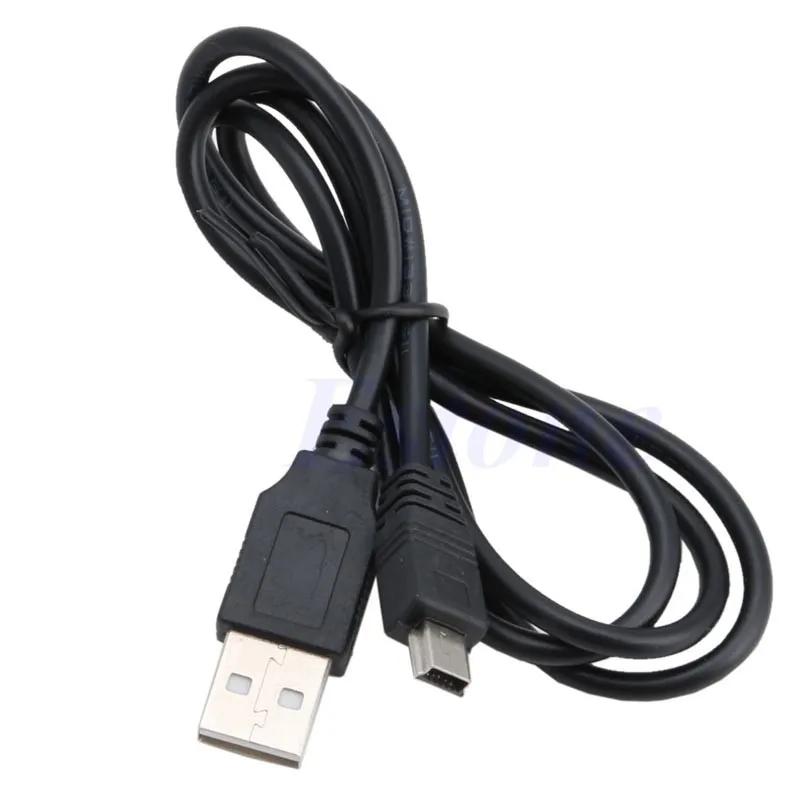 1 шт. черный USB 2,0 Мужской A-Mini 5 Pin B зарядное устройство Шнур для зарядки и синхронизации данных адаптер