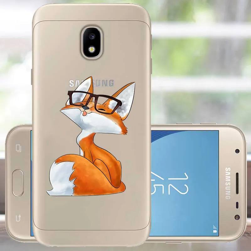 Чехол для Samsung Galaxy J3 2017 силиконовый чехол бампер j330F милый чехол|Бамперы| |