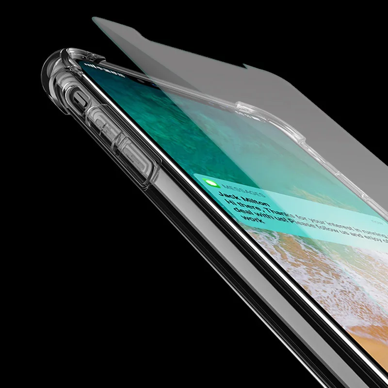 Mrgo комплект чехол для iPhone х Крышка антидетонационных Coque силиконовые Экран
