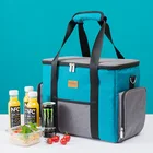 Новая мода окружающей среды большой емкости коробка-сумка для обеда термо еда изолированная сумка для пикника, детская спальная одежда Изолированная охлаждающая сумка с короткими ручками