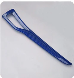 Blue carbon fiber Карбоновое волокно внутренняя центральная консоль молдинги Co-pilot правая воздушная декоративная рамка выпускного отверстия Накладка для Ford Fusion Mondeo 2013 - Название цвета: Blue carbon fiber