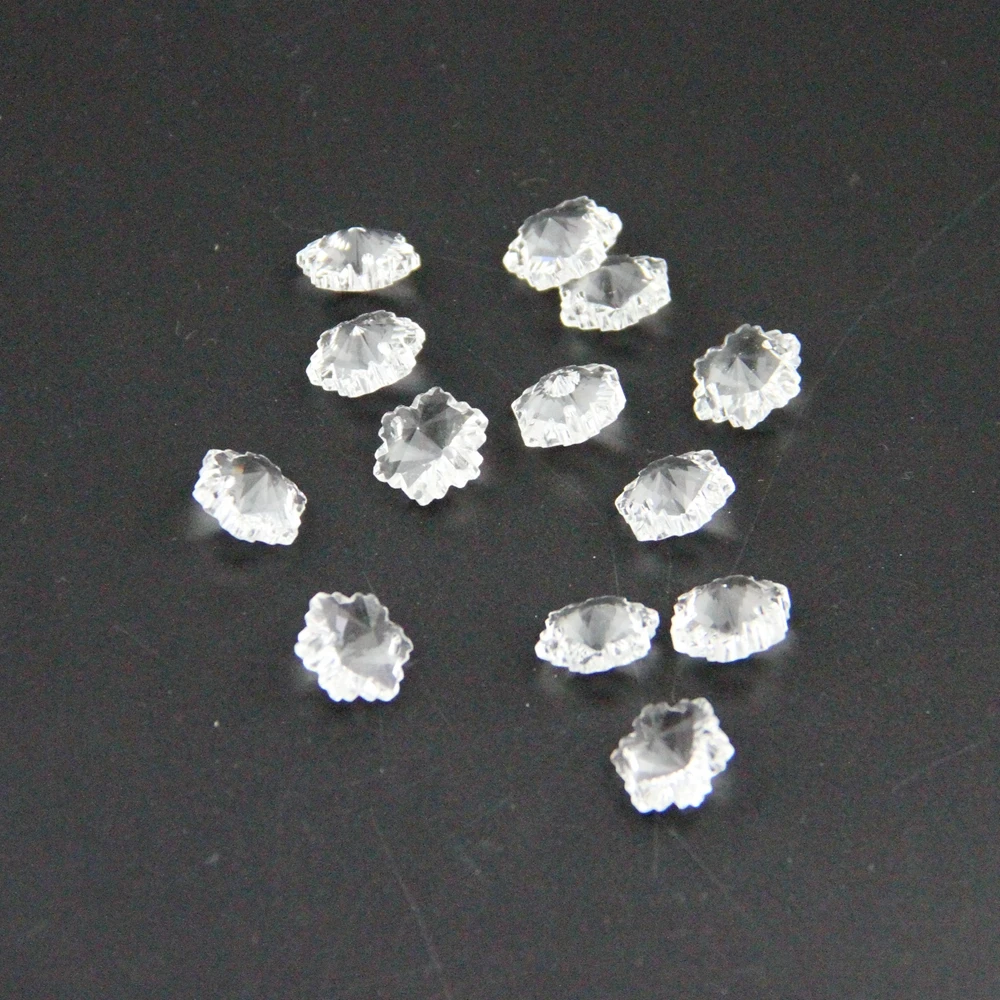 Прозрачное стекло снежинка бусины хит продаж 14 мм хрустальная люстра призма для