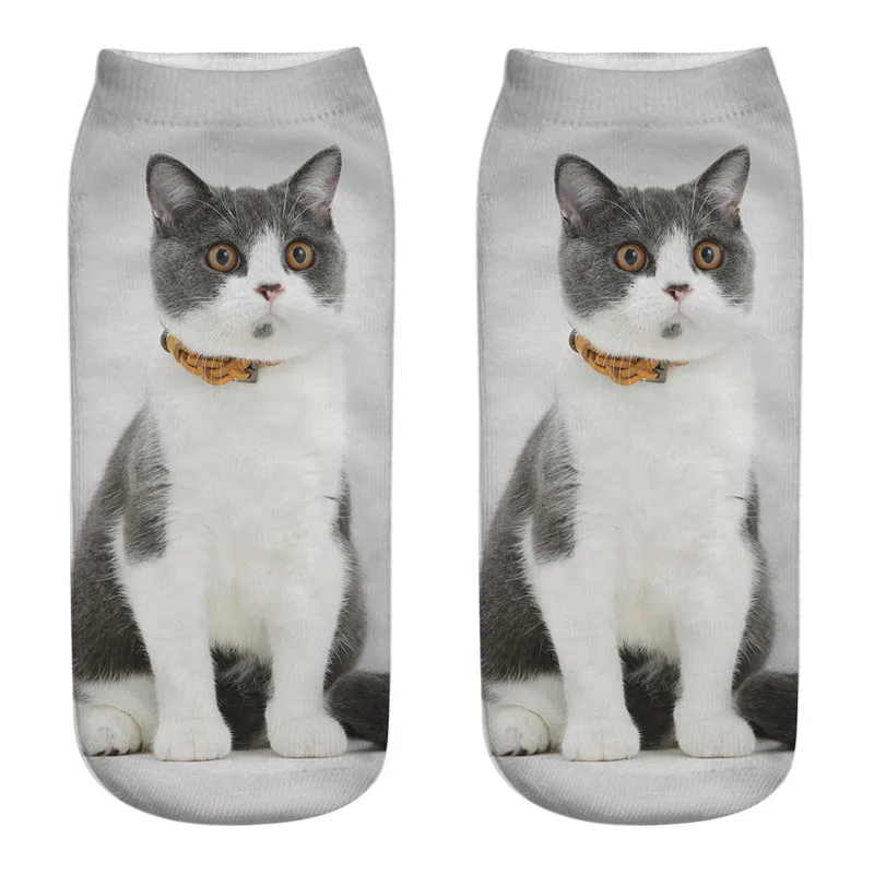 Фото Горячая 3D принтом в виде кошачьей мордочки Cat носки с милыми животными коробки Горячая 3D принтом в виде кошачьей мордочки Cat носки с милыми животными коробки