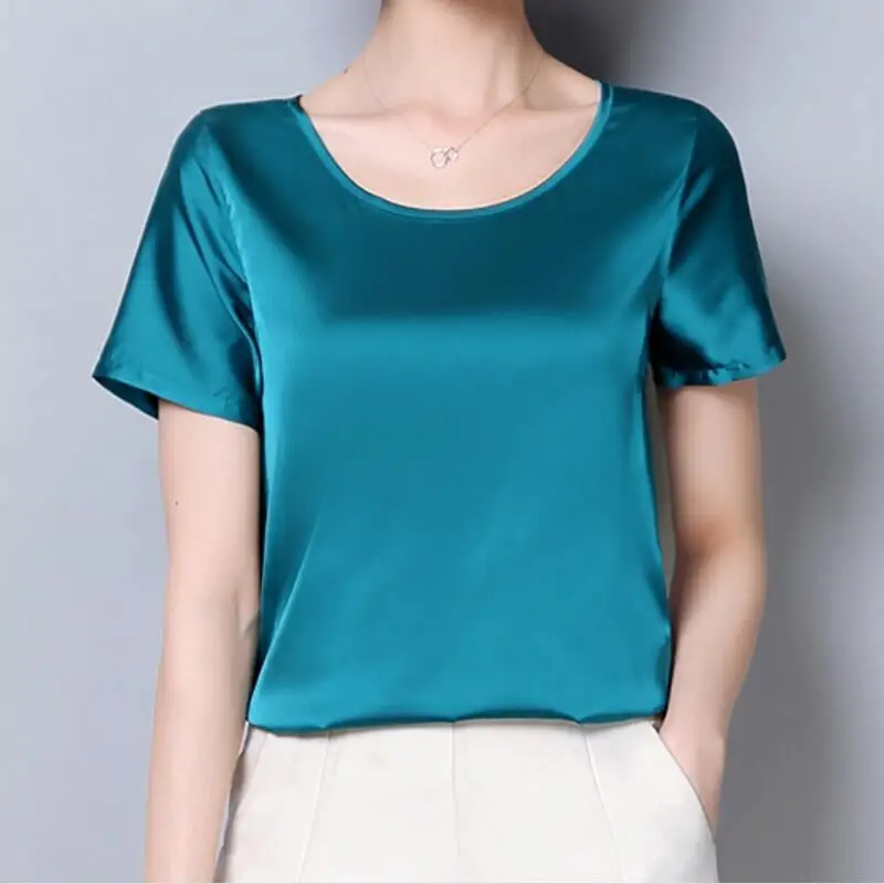 Женская блузка с коротким рукавом Размеры M 4XL|Блузки| |