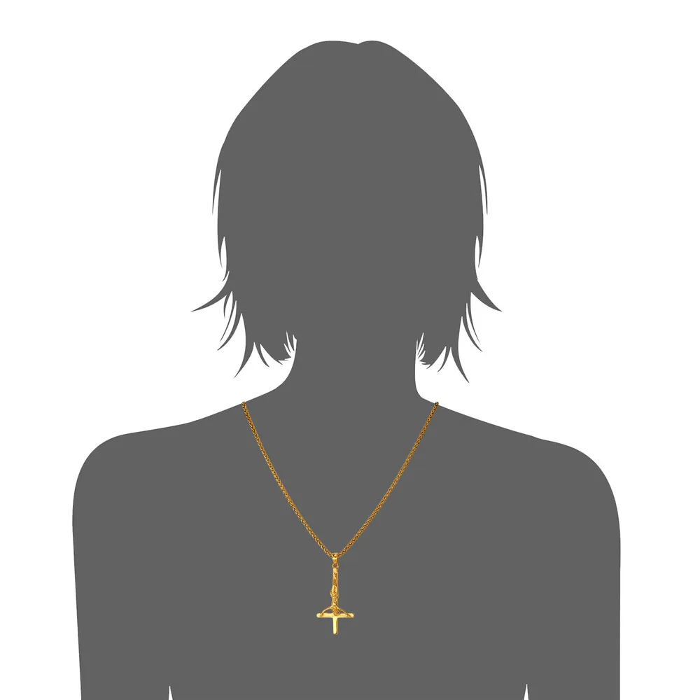 Цепочка с подвеской Крест Святого Петера для мужчин и женщин ожерелье из