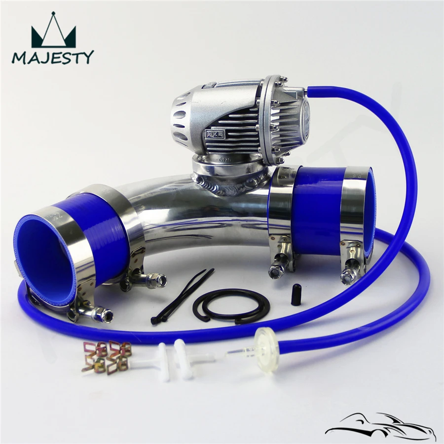 Выдувный Клапан SQV BOV IV 4 + 2 '཮ мм 90 градусов фланцевая труба синий силиконовый