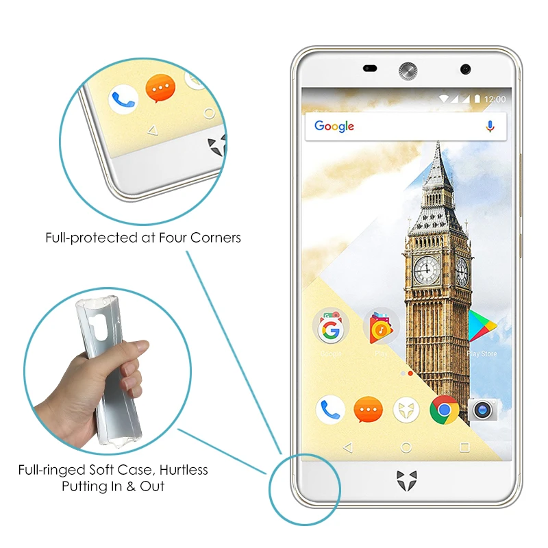JURCHEN For Wileyfox Swift 2 Case Cover Cute Cartoon Silicone Soft Back Phone Plus Coque | Мобильные телефоны и