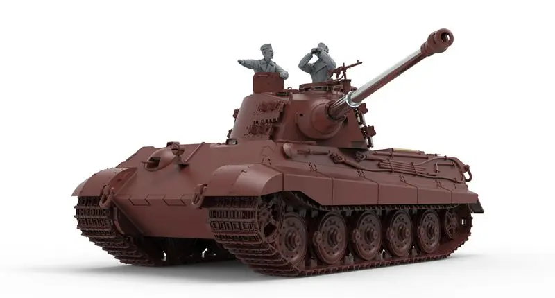 MENG TS031 немецкий тяжелый танк в масштабе 1/35 Sd.Kfz.182 Кинг тигр (Henschel башня)
