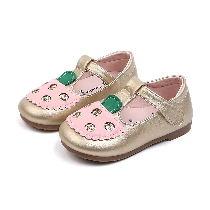 Новинка 2019 Туфли Мэри Джейн Стразы с мягкой подошвой для маленьких девочек