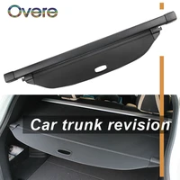 overe 1set car rear trunk cargo cover for hyundai ix35 2018 car styling black security shield shade auto accessories