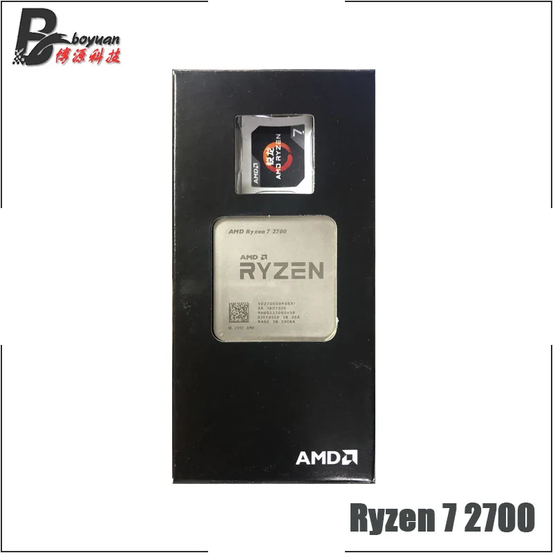 Процессор AMD Ryzen 7 2700 R7 2700 3,2 ГГц Восьмиядерный синтеидальный процессор L3 = 16 м 65 Вт YD2700BBM88AF Socket AM4 и с вентилятором