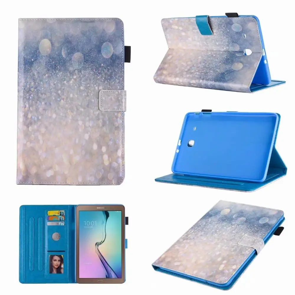 18 Чехол с рисунком кошки совы для samsung Galaxy Tab E 9,6 T560 T561 из искусственной кожи, защитный чехол для планшета для Tab E 9,6, SM-T560 чехол - Цвет: 18