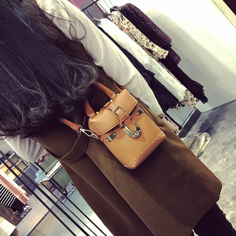 Mynos модные женские туфли Crossbody мешок небольшой телефон ствола Жесткий мини Для