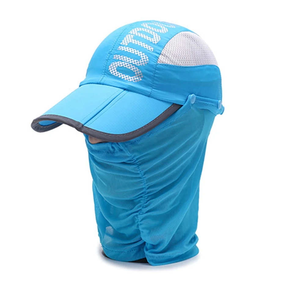 Lake Blue BUTTERMERE, бейсболка с длинными полями, мужская, темно-синяя, дышащая, Snapback, шапки, женские, с принтом, складная, летняя, для кемпинга, защита лица, Солнцезащитная шляпа - Цвет: Lake Blue