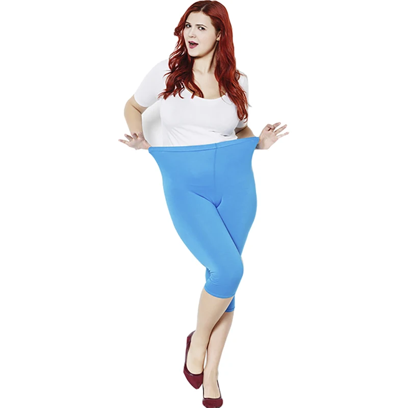 

Free shipping,Plus size summer modal candy color leggings for 45kg-100kg women