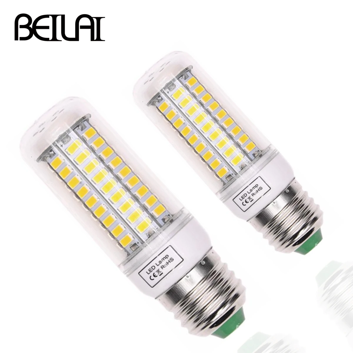 SMD 5730 E27 светодиодная лампа E14 Светодиодная 220 В кукурузная теплый белый 24 36 48 56 69 72