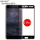 Закаленное стекло для Nokia 6 (2017), TA-1000, TA-1003, 5,5 дюйма, 2 шт.лот