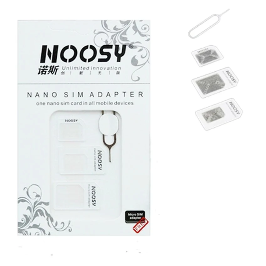 Noosy 4 в 1 хорошее количество Nano адаптер для Sim-карты + Micro Sim-карт стандартный замены