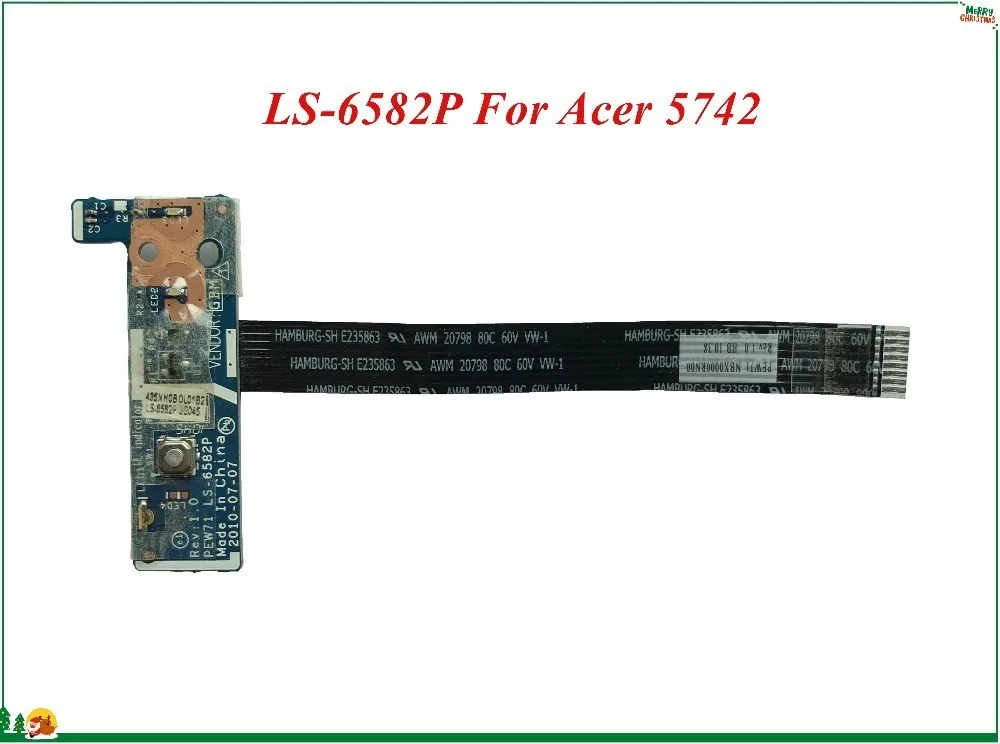 High Quality Laptop Power Button Switch Board PEW71 LS-6582P For Acer 5742 100% Working | Компьютеры и офис