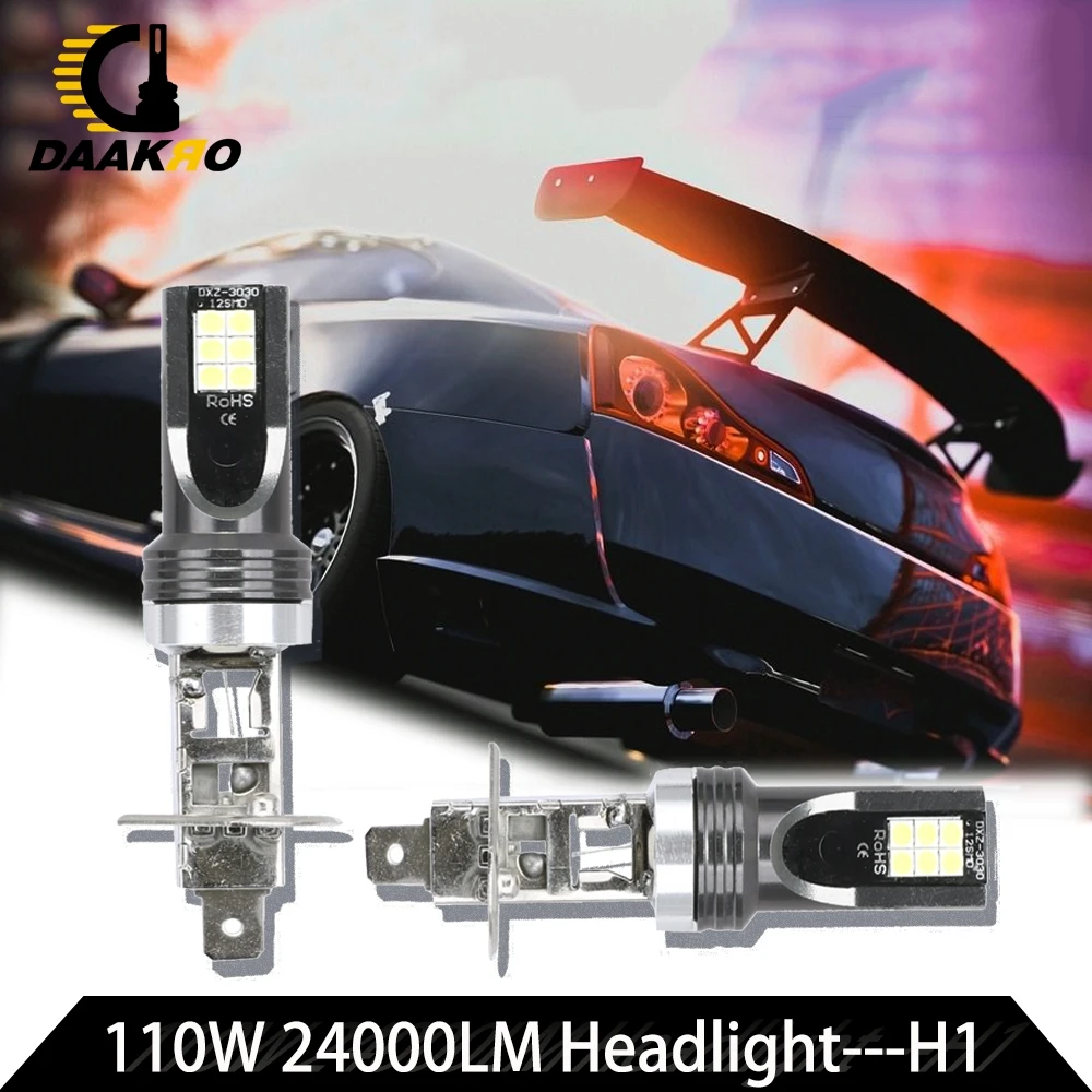 2 шт. H7 9005 H8 H9 H11 H4 H1 55 Вт 110 1000LM 2000LM светодиодный автомобильных фар преобразования для шаровидной луча 6000K светодиодный Алюминий фар