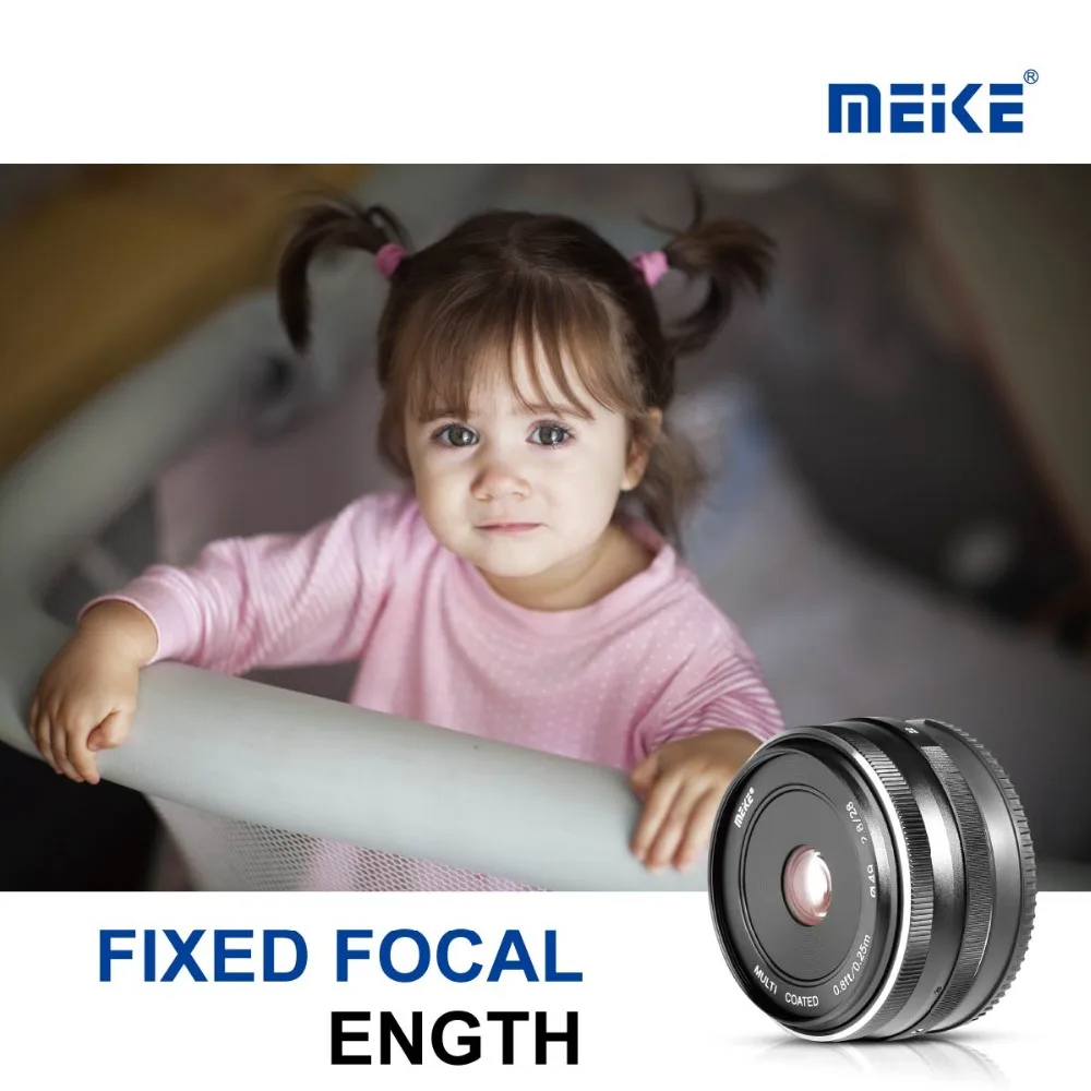 Meike 28 мм f2.8 Большая диафрагма ручной фокус объектив для Panasonic Lumix Micro 4/3 mount System GF5/6/7